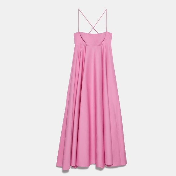 Zara Dresses & Skirts - Zara NWT bubblegum pink poplin midi dress